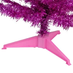 4' Pink Artificial Tinsel Christmas Tree, Unlit -Best Christmas Store northlight j92321 3 37334.1667535857
