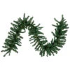 9' X 20" Pre-Lit Green Artificial Pine Christmas Garland, Warm White LED Lights
