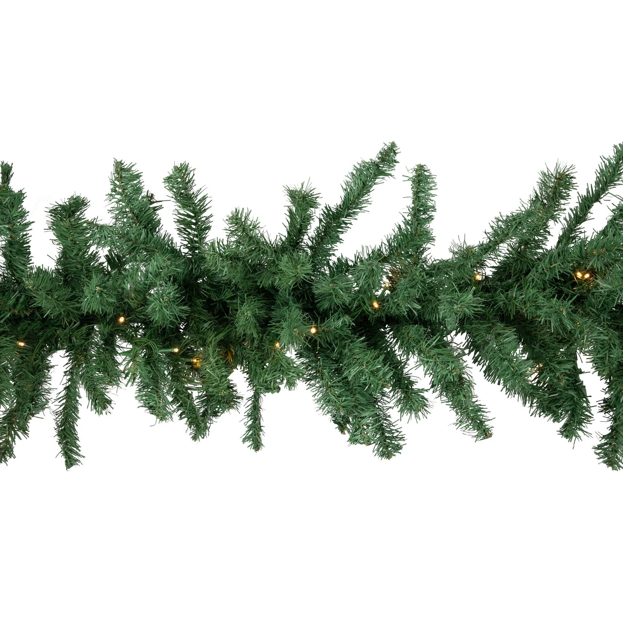 27' X 20" Pre-Lit Green Artificial Pine Christmas Garland, Warm White LED Lights 3 27' X 20" Pre-Lit Green Artificial Pine Christmas Garland, Warm White LED Lights - Image 3
