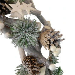 12" Natural Branch With Stars And Berries Christmas Wreath -Best Christmas Store northlight ja93330 3new 55573.1667530226