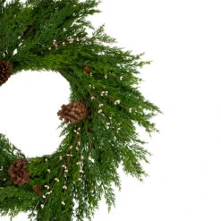 32" Cedar With Pine Cones And White Berries Artificial Christmas Wreath - Unlit -Best Christmas Store northlight jy88058 1 92160.1681844239