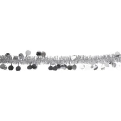 50' X 1.5" Silver Tinsel Christmas Garland With Polka Dots - Unlit -Best Christmas Store northlight k94054 2 86529.1667568827