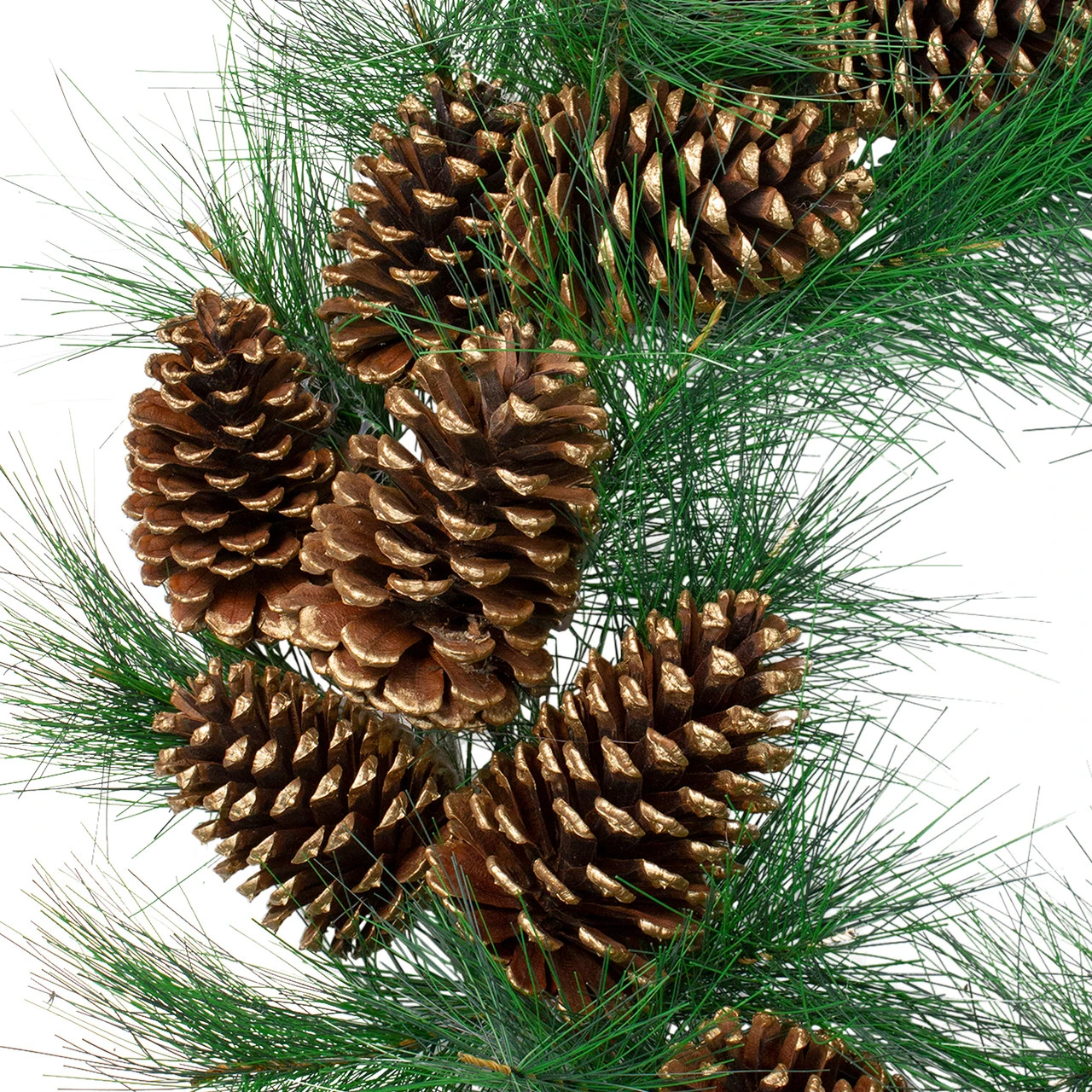Long Needle Pine And Pine Cone Artificial Christmas Wreath - 24-Inch, Unlit 3 Long Needle Pine And Pine Cone Artificial Christmas Wreath - 24-Inch, Unlit - Image 3