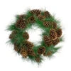 Long Needle Pine And Pine Cone Artificial Christmas Wreath - 24-Inch, Unlit