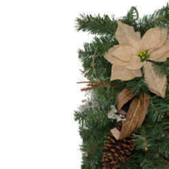 28" Mixed Pine Berry And Poinsettia Artificial Christmas Teardrop Swag - Unlit 8 28" Mixed Pine Berry And Poinsettia Artificial Christmas Teardrop Swag - Unlit -Best Christmas Store northlight kjix6180td 2 updated 19414.1667659762