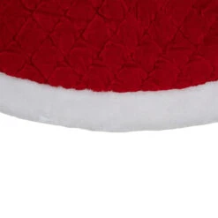 48" Red And White Quilted Faux Fur Border Christmas Tree Skirt 5 48" Red And White Quilted Faux Fur Border Christmas Tree Skirt -Best Christmas Store northlight l85492 2 53569.1667662605