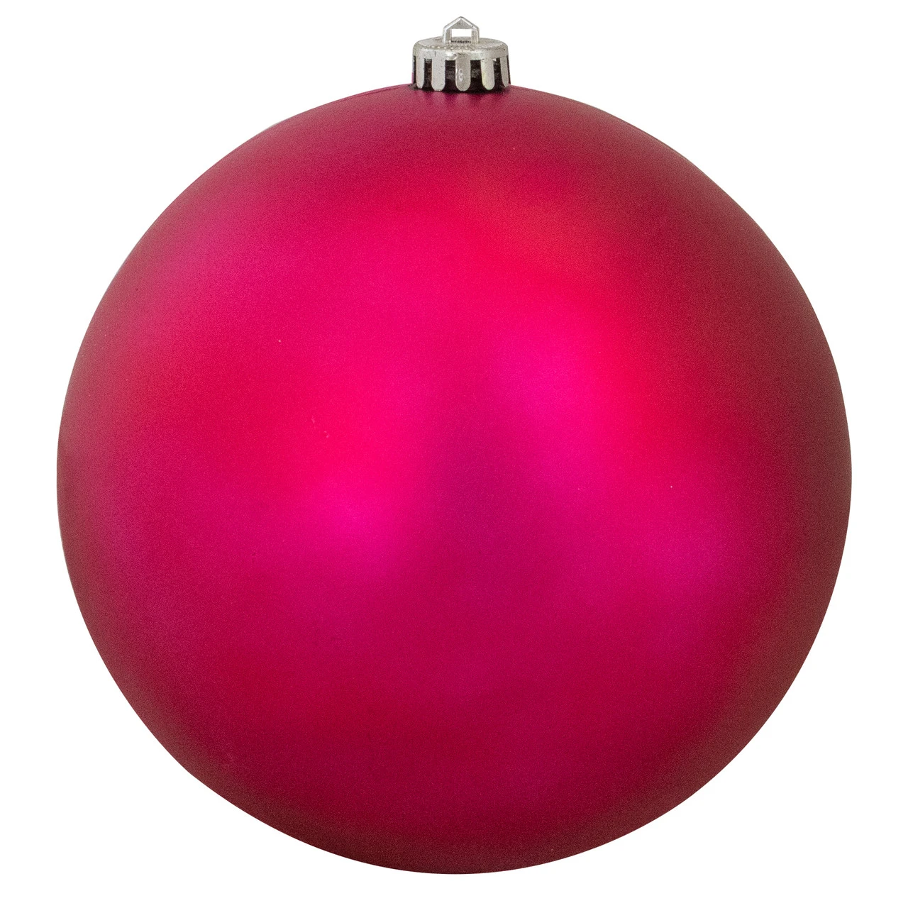 Magenta Pink Shatterproof Matte Christmas Ball Ornament 8" (200mm) 1 Magenta Pink Shatterproof Matte Christmas Ball Ornament 8" (200mm)