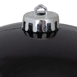 Shiny Jet Black Shatterproof Christmas Ball Ornament 8" (200mm) -Best Christmas Store northlight lj35033 1 57697.1667575844