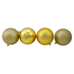 12ct Gold Shatterproof 4-Finish Christmas Ball Ornaments 4" (100mm) 5 12ct Gold Shatterproof 4-Finish Christmas Ball Ornaments 4" (100mm) -Best Christmas Store northlight lj35165 2 72177.1667488432