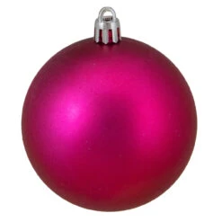 16ct Magenta Pink Shatterproof 4-Finish Christmas Ball Ornaments 3" (75mm) -Best Christmas Store northlight lj36036 2 85816.1667488414