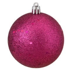 16ct Magenta Pink Shatterproof 4-Finish Christmas Ball Ornaments 3" (75mm) -Best Christmas Store northlight lj36036 3 48081.1667488414