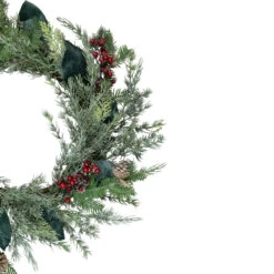 Mixed Foliage And Iced Berries Artificial Christmas Wreath, 26-Inch, Unlit -Best Christmas Store northlight ll89741 2 34610.1667531227