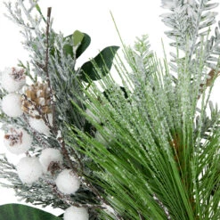 Black And White Plaid Winter Greenery Artificial Christmas Wreath, 18-Inch, Unlit -Best Christmas Store northlight ll94317 3 69001.1680184574