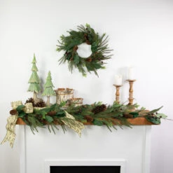 Mixed Foliage With Berries Artificial Christmas Wreath, 20-Inch, Unlit -Best Christmas Store northlight ll943182c20ll94319 styled 27984.1686339711