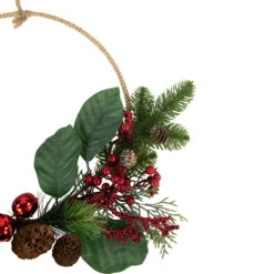 Red And Green Foliage, Pinecones And Berries Artificial Christmas, 17-Inch, Unlit -Best Christmas Store northlight ll94320 2 92275.1680184578