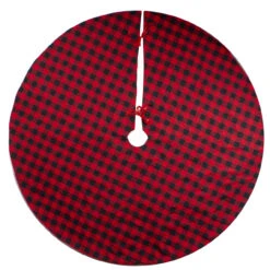 48" Red And Black Buffalo Plaid Christmas Tree Skirt -Best Christmas Store northlight lt90732 2 updated 15173.1667576858