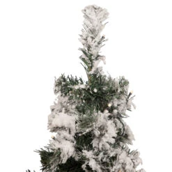 2' Pre-Lit Medium Flocked Bristol Pine Artificial Christmas Tree - Warm Clear LED Lights -Best Christmas Store northlight m84220 3 update 73922.1667659798