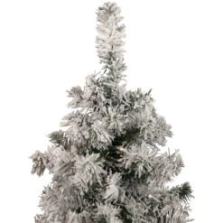 3' Pre-Lit Heavily Flocked Medium Pine Artificial Christmas Tree - Warm White LED Lights -Best Christmas Store northlight m84223 3 updated20copy 23077.1667657518