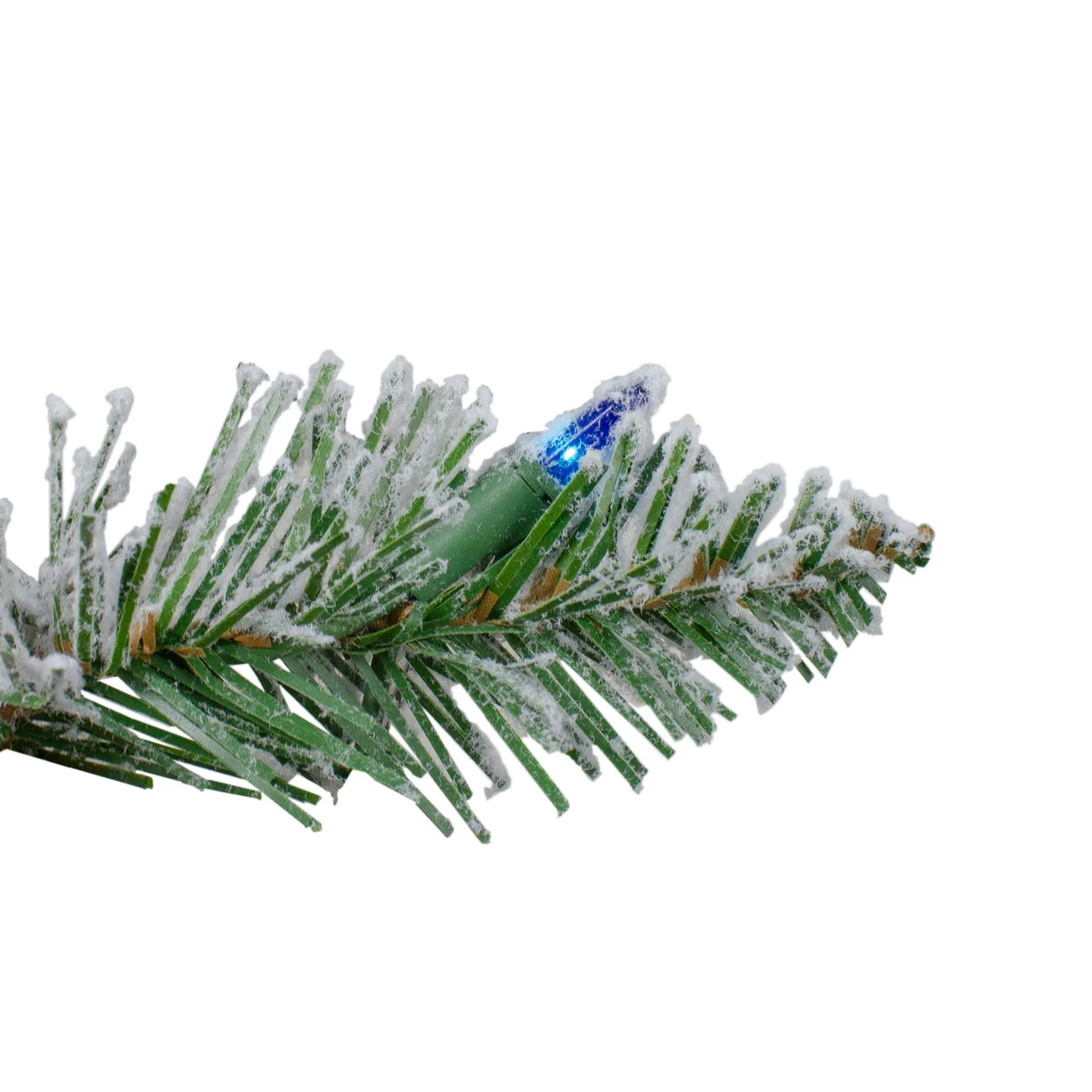 Pre-Lit Heavily Flocked Pine Artificial Christmas Wreath - 24-Inch, Multi-Color Lights 3 Pre-Lit Heavily Flocked Pine Artificial Christmas Wreath - 24-Inch, Multi-Color Lights - Image 3