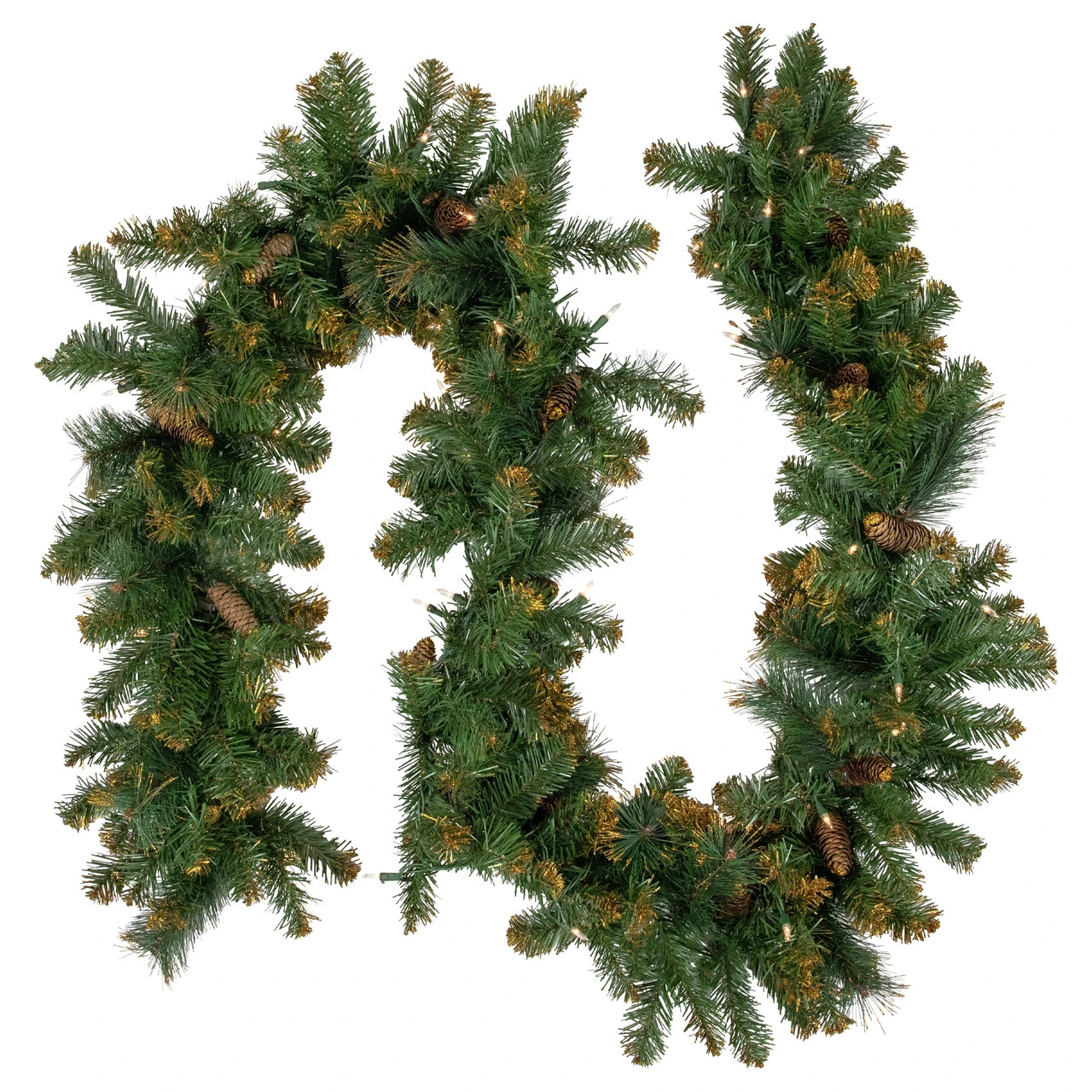 9' X 10" Pre-Lit Yorkville Pine Artificial Christmas Garland - Clear Lights 1 9' X 10" Pre-Lit Yorkville Pine Artificial Christmas Garland - Clear Lights