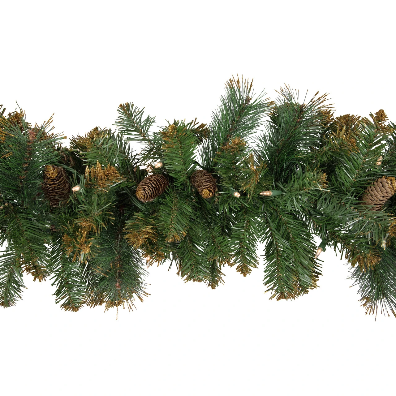9' X 10" Pre-Lit Yorkville Pine Artificial Christmas Garland - Clear Lights 3 9' X 10" Pre-Lit Yorkville Pine Artificial Christmas Garland - Clear Lights - Image 3
