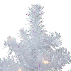 2' Pre-lit White Iridescent Pine Artificial Christmas Tree - Clear Lights -Best Christmas Store northlight m88666 2 14887.1667654902