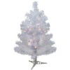 2' Pre-lit White Iridescent Pine Artificial Christmas Tree - Clear Lights