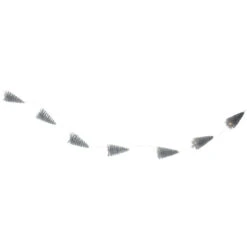 6.75' LED Lighted B/O Silver Mini Sisal Tree Christmas Garland - Warm White Lights -Best Christmas Store northlight my89443 sample 37362.1667560781