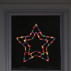 16" Multi-Color Lighted Star Christmas Window Silhouette Decoration -Best Christmas Store northlight nl01013 3 updated 23102.1667533906