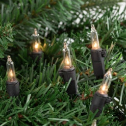 100-Count Clear Mini Christmas String Light Set - 20.25ft Black Wire -Best Christmas Store northlight nl02340 styled202 07647.1678131722