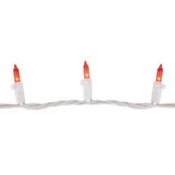 100-Count Orange Mini Christmas Lights Set, 20.25ft White Wire -Best Christmas Store northlight nl02350 2 79257.1678132111