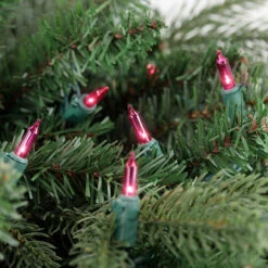 100ct Pink Mini Christmas Light Set, 20.25ft Green Wire 8 100ct Pink Mini Christmas Light Set, 20.25ft Green Wire -Best Christmas Store northlight nl02351 styled202 04338.1678131805