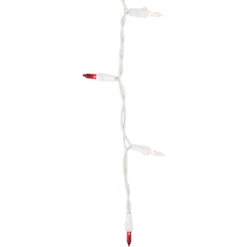 100ct Red And Clear Mini Icicle Christmas Lights- 5.75ft, White Wire -Best Christmas Store northlight nl02369 4 24923.1684166359