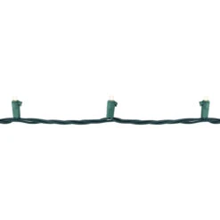 100ct Warm White LED Wide Angle Christmas Lights, 33ft Green Wire -Best Christmas Store northlight nl02546 2 47934.1678131721