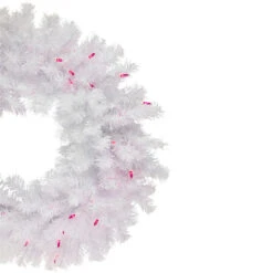 Pre-Lit Geneva White Spruce Artificial Christmas Wreath, 24-Inch, Pink Lights 7 Pre-Lit Geneva White Spruce Artificial Christmas Wreath, 24-Inch, Pink Lights -Best Christmas Store northlight nl02555 2 22432.1673314087