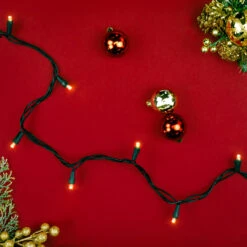 50ct Warm White LED Wide Angle Christmas Lights - 16.25ft, Black Wire -Best Christmas Store northlight nl02556 03 27677.1683310290
