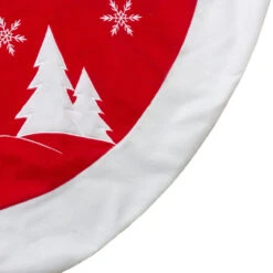 36" Red And White Winter Snowman Embroidered Christmas Tree Skirt 6 36" Red And White Winter Snowman Embroidered Christmas Tree Skirt -Best Christmas Store northlight nl03060 4 updated 00716.1667661886