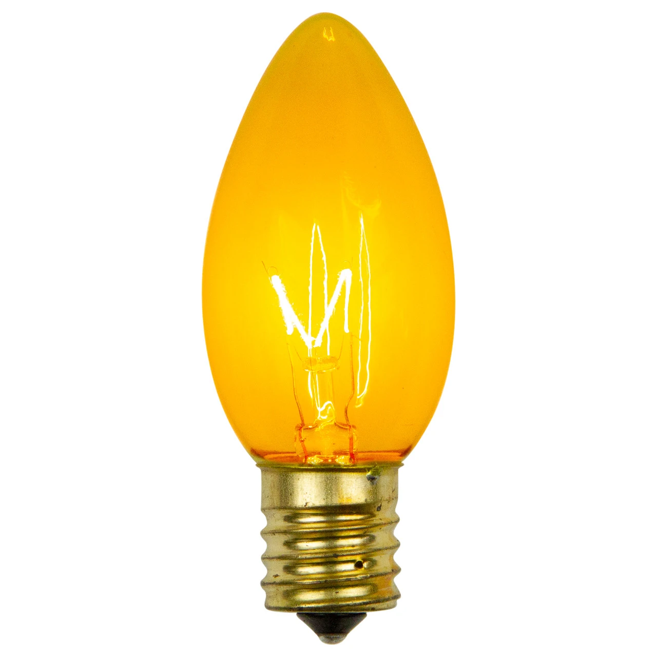 Pack Of 25 Incandescent Transparent Yellow C9 Christmas Replacement Bulbs 1 Pack Of 25 Incandescent Transparent Yellow C9 Christmas Replacement Bulbs
