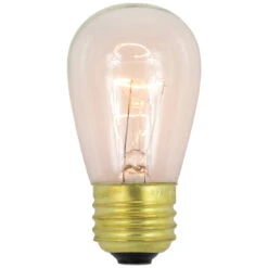 Pack Of 25 Incandescent S14 Clear Christmas Replacement Bulbs