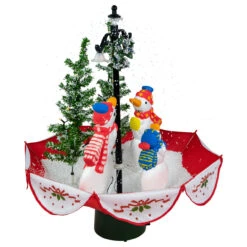 31" Musical Lighted Snowing Snowman Family In Umbrella Base Christmas Decoration 6 31" Musical Lighted Snowing Snowman Family In Umbrella Base Christmas Decoration -Best Christmas Store northlight r92476 3 17846.1667487955