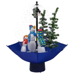 30" Lighted Musical Snowing Snowman Family In Umbrella Base Christmas Decoration 7 30" Lighted Musical Snowing Snowman Family In Umbrella Base Christmas Decoration -Best Christmas Store northlight r93907 2 92735.1674566586