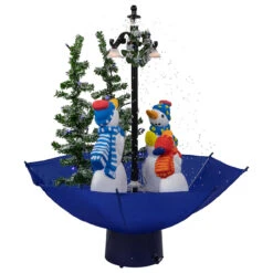 30" Lighted Musical Snowing Snowman Family In Umbrella Base Christmas Decoration 8 30" Lighted Musical Snowing Snowman Family In Umbrella Base Christmas Decoration -Best Christmas Store northlight r93907 3 35472.1674566586