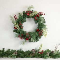 Decorated Frosted Pine And Pine Cone Artificial Christmas Wreath, 24-Inch, Unlit 7 Decorated Frosted Pine And Pine Cone Artificial Christmas Wreath, 24-Inch, Unlit -Best Christmas Store northlight s92648 s84858 styled 47428.1667530239