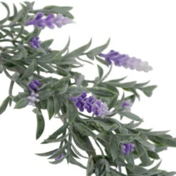 Artificial LED Lighted White And Purple Lavender Spring Wreath- 16-inch, White Lights -Best Christmas Store northlight sf91807 wh pp 2 81443.1667535703