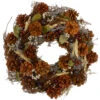 Pine Cones Berries And Botanicals Artificial Christmas Wreath, 14-Inch, Unlit