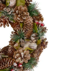 Green And Brown Frosted Pinecones And Bells Christmas Wreath - 13" Unlit 6 Green And Brown Frosted Pinecones And Bells Christmas Wreath - 13" Unlit -Best Christmas Store northlight sh89573 2 updated 65404.1667576944