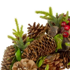 Green And Brown Pine Cone And Berry Christmas Wreath - 13" Unlit -Best Christmas Store northlight sh89583 4 updated 69053.1667576947