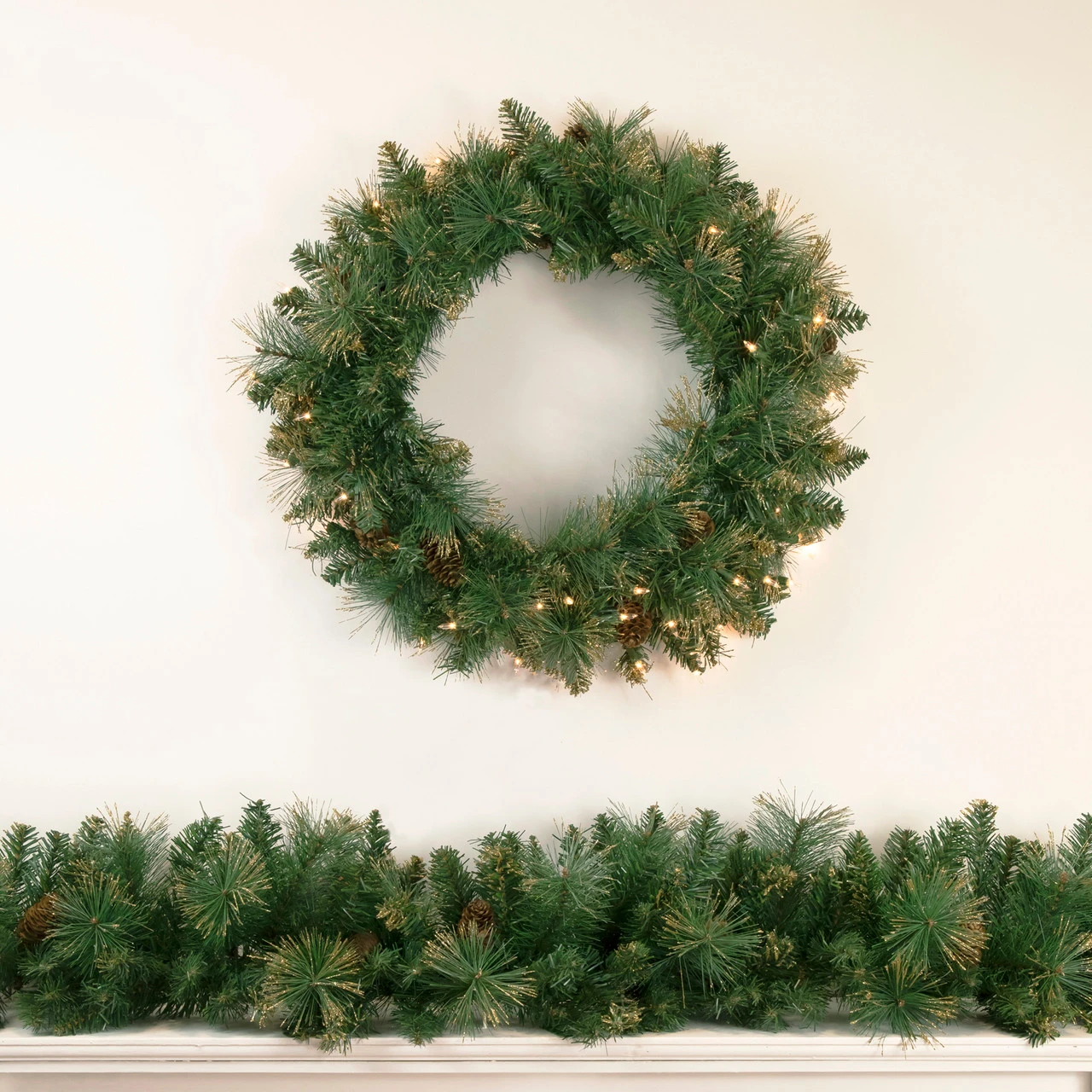 9' X 10 Yorkshire Pine Artificial Christmas Garland - Unlit 3 9' X 10 Yorkshire Pine Artificial Christmas Garland - Unlit - Image 3