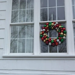 Traditional Colors 2-Finish Shatterproof Ball Christmas Wreath, 24-Inch -Best Christmas Store northlight sm91059 3 cxpic 12173.1677518924