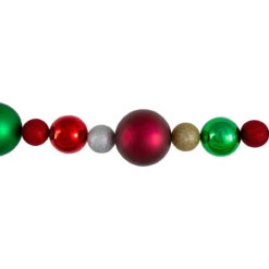 6' Traditional Colored Shatterproof Ball Artificial Christmas Garland - Unlit -Best Christmas Store northlight sm91068 1 47519.1667576932